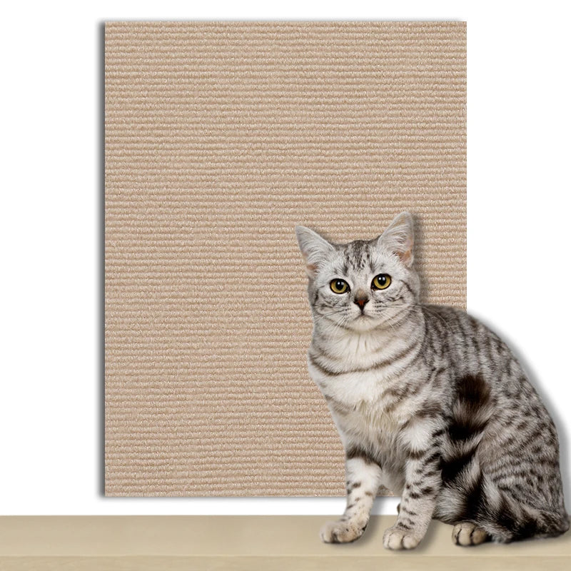 tapis anti griffes chats protection canapé auto adhésif 60x200cm gris beige moderne
