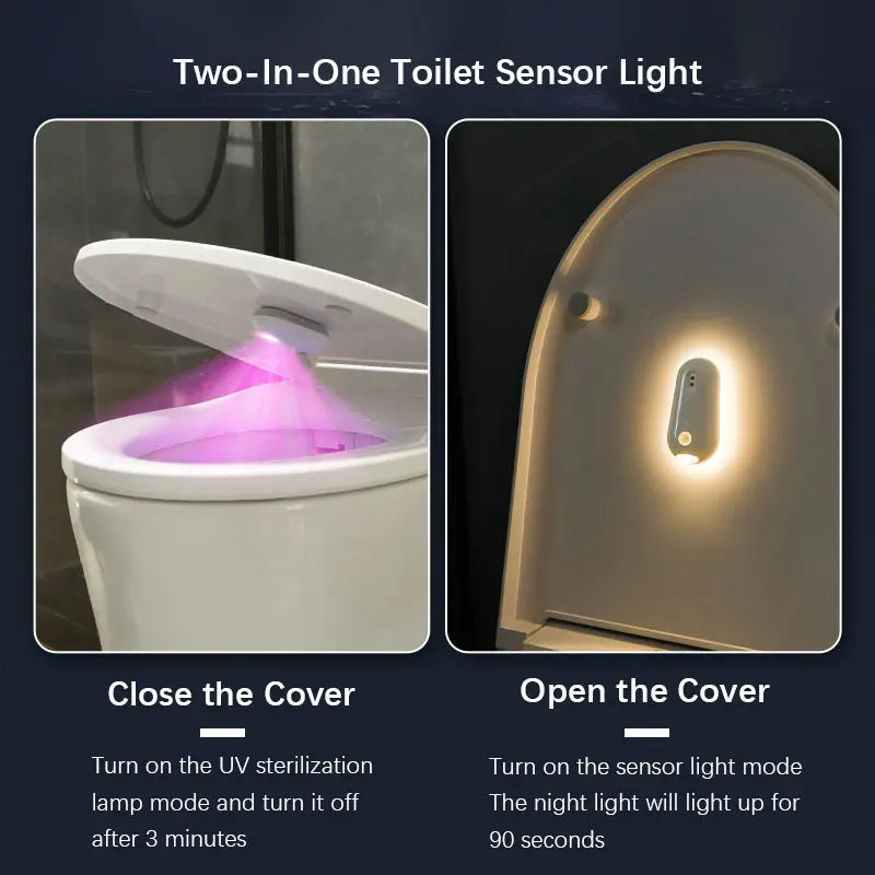 lampe toilette blanche moderne bouton tactile adhésif rechargeable led contrôle capteur lumière