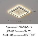 plafonnier led moderne blanc doré minimaliste éclairage cuisine chambre salon