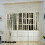 rideau decoratif fil cœurs semi transparent moderne salon