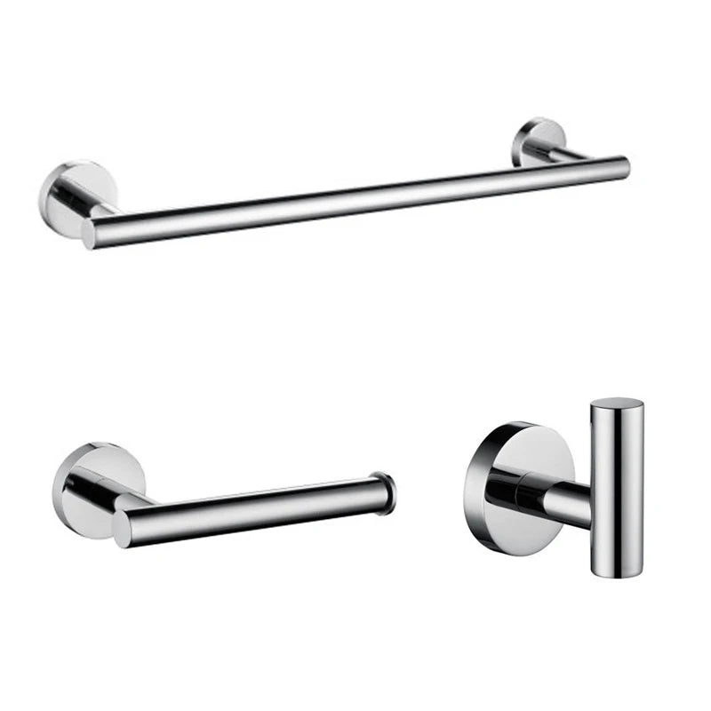 porte serviettes chrome moderne porte papier toilette crochet ensemble salle bain organisation quincaillerie acier