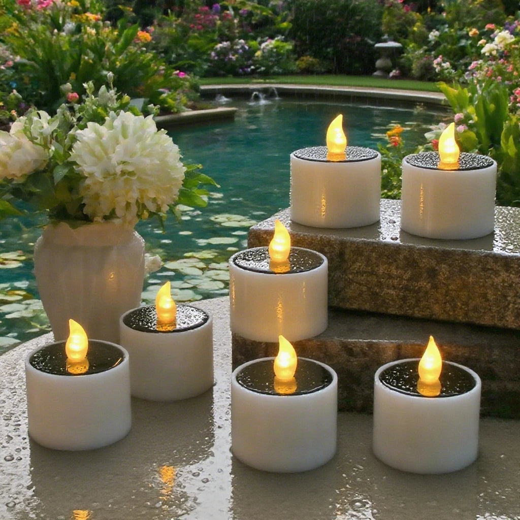 bougies led extérieures sans flamme étanches ip65 blanc modernes pièces
