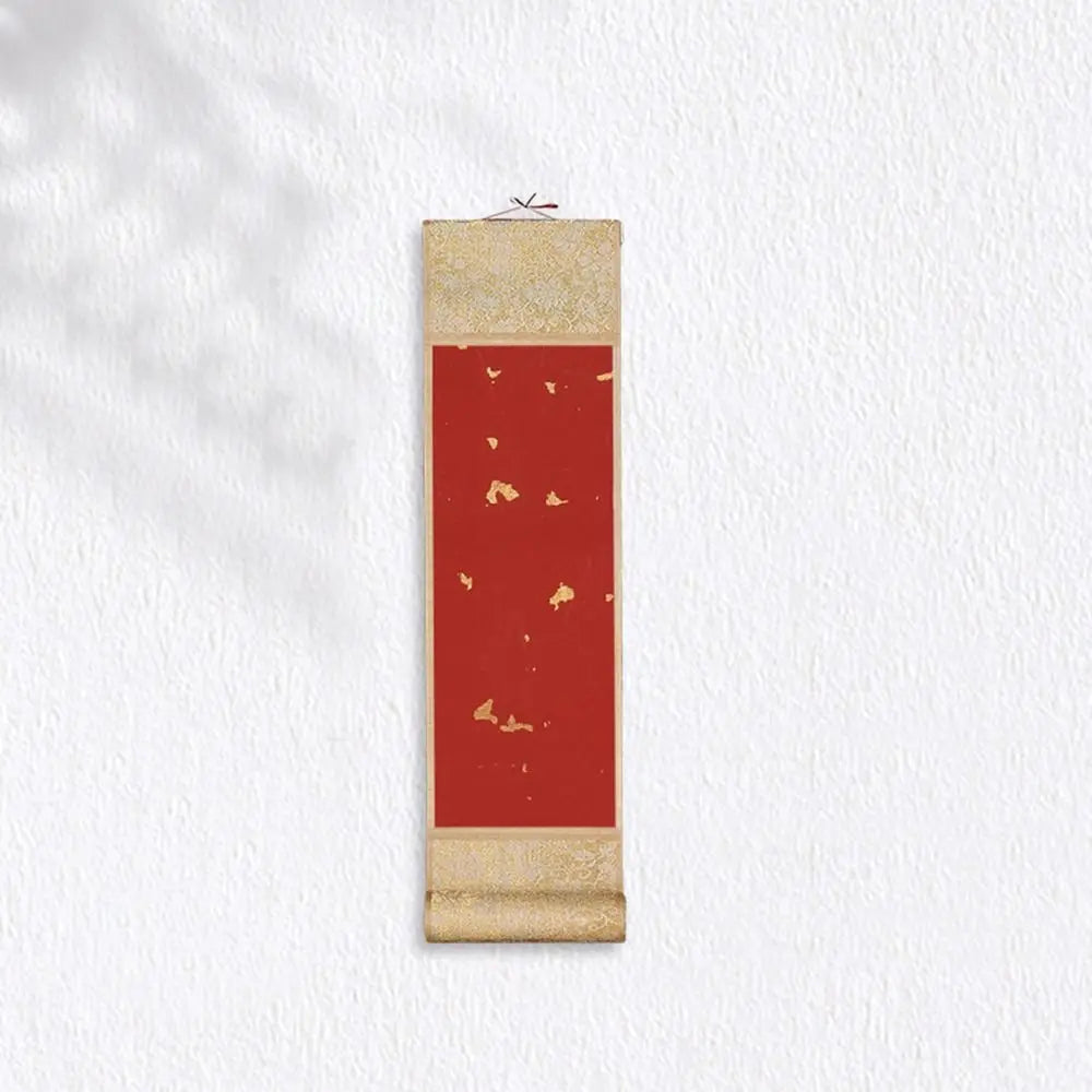 peinture calligraphie chinoise papier art decor maison moderne lettre rouge jaune vert orange
