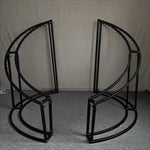 structures decoratives metalliques blanc noir modernes hauteur 130cm largeur 150cm assemblees deux parties