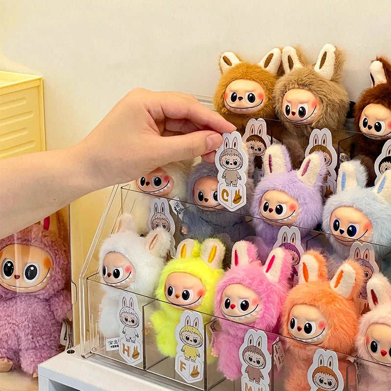 porte clés mignon animaux peluche douce multicolore étiquettes anneau métallique cartoon enfantsDecorationInterieur