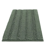 tapis bain antidérapant moderne tissu boules relief beige vert clair gris