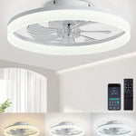 ventilateur intelligent led rvb vitesses ciel étoilé moderne télécommande app mobile