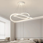 suspension lumineuse led moderne forme géométrique blanc noir minimaliste