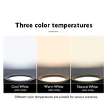 lampe led encastrable noir blanc frosted moderne chambre salon salle bains