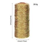 fil coton glitter vert rouge doré argenté décoratif boîte rangement satin