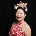 couronne fleurs bohème multicolore artificielles femmes tête bandeau festif