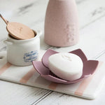 porte savon fleur bleu rose vert gris blanc moderne minimaliste