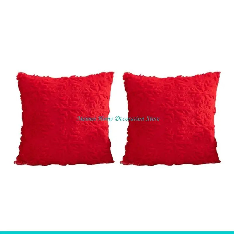 taies d'oreiller décoratives rouge moderne 45x45cm tissu polyester coton respectueux environnement coussins