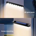 lampes murales solaires led modernes lumières contrôles sensoriels blancs décoextérieur