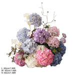 arche mariage fleurs artificielles violet blanc rose bleu classique romantique decoration exterieurintérieur événement festive