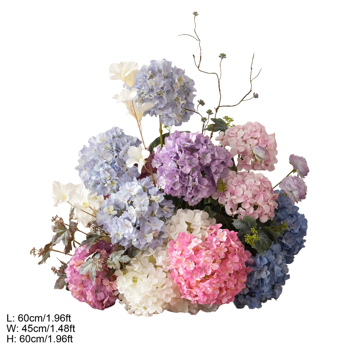 arche mariage fleurs artificielles violet blanc rose bleu classique romantique decoration exterieurintérieur événement festive
