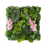 plantes artificielles herbe feuilles vertes rouge naturel decoration exterieur accrochable variées veines rouges