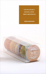 rubans decoratifs washi bleu doré violet marron blanc vert etoiles geometriques brillants vintage adhésifs
