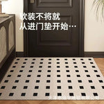 tapis sol intérieur extérieur antidérapant pvc moderne brosse boue motif imprimé