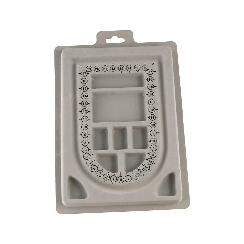plateau conception gris clair mat opaques outils couture boite rangement ciseaux pinces bijouterie fonctionnelle