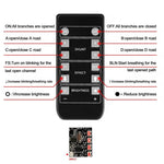 télécommande sans fil moderne minimaliste noir contrôle lumière construction nuit