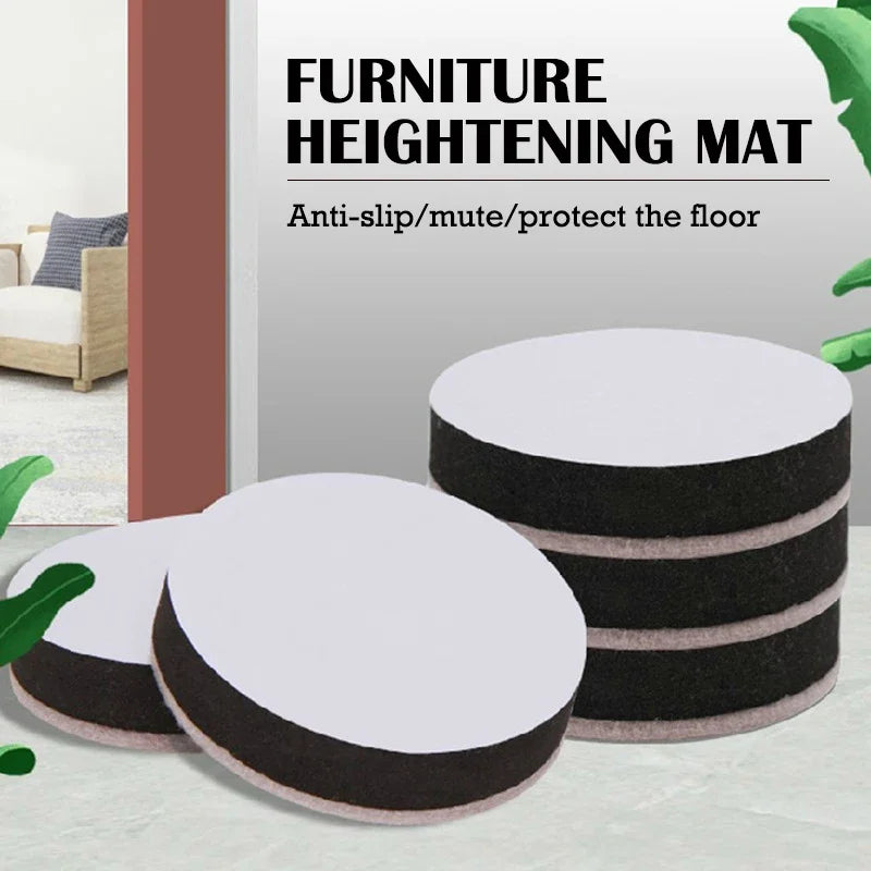 tapis d'élevation blanc noir adhésif antidérapant protection meuble canapé lit table chaise feutre épais