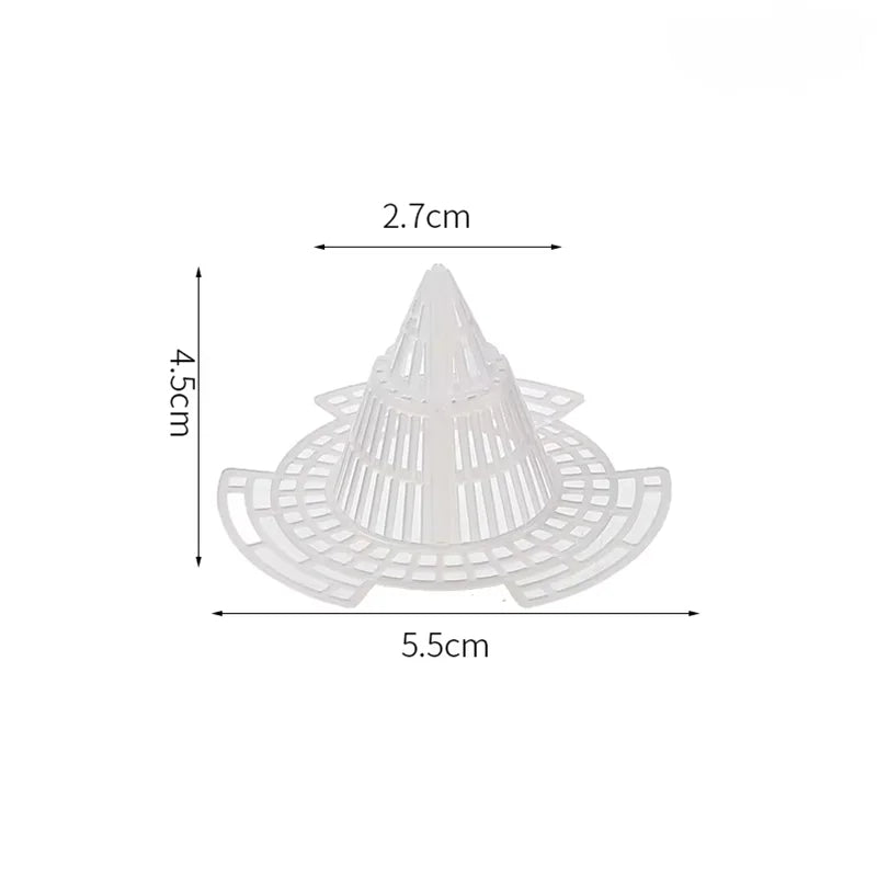 filtre drainage blanc perforations conique ventile racines anti pourriture plastique durable réutilisable moderne basse