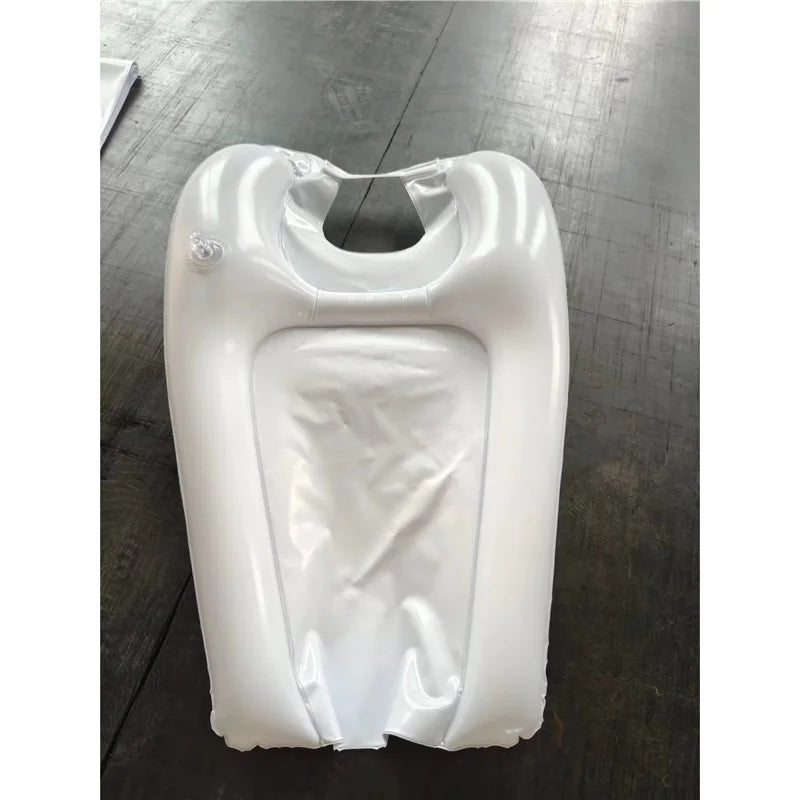coussin gonflable noir moderne pompe main maison 60x38x10cm