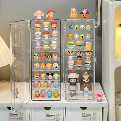 rangement transparent moderne boite figurines deco minimaliste gọn/vnd