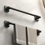 porte serviettes mural adhésif noir moderne sans perçage rack serviettes cuisine salle bain support