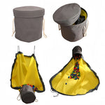 tapis jeu pliable moderne jaune gris sac rangement polyester pliable facile rangement rapide maison