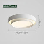 lampe moderne minimaliste blanc noir diamètre 40 50 60 cm