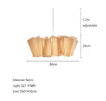 Lampe suspendue moderne tissu beige clair texture légèrement rugueuse salon chambre hall