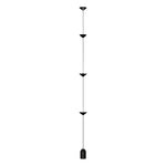 lampe suspension contemporaine marbre noir sources lumineuses 11 15w led noire dorée