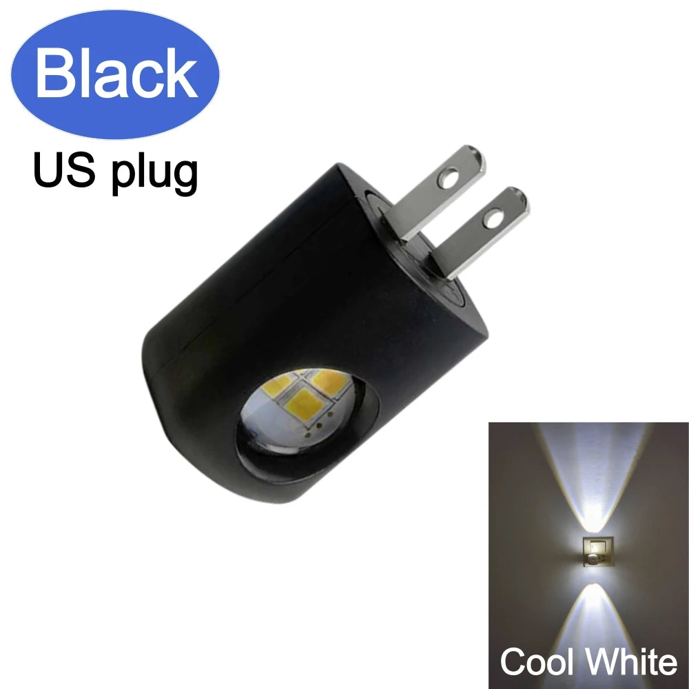 veilleuse nuit led rectangle blanc moderne prise murale ecoenergetique flux lumineux capteur automatie crescudu