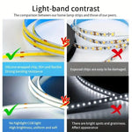 ruban led flexible blanc adhésif lisse moderne interrupteur tactile intensité variable 50000 heures 6000k