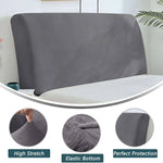couvre tête lit velours beige moderne adhésif protection chambre maison 200cm