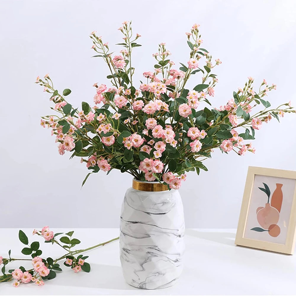 bouquet artificiel marguerites fleurs soie modernes intérieur décoration mariage anniversaire baby shower