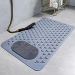 tapis bain antidérapant pvc gris bleu clair vert beige rose points moderne minimaliste douche