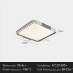 plafonniers modernes led lumineux télécommande minimaliste fixés formes circulaire carrée
