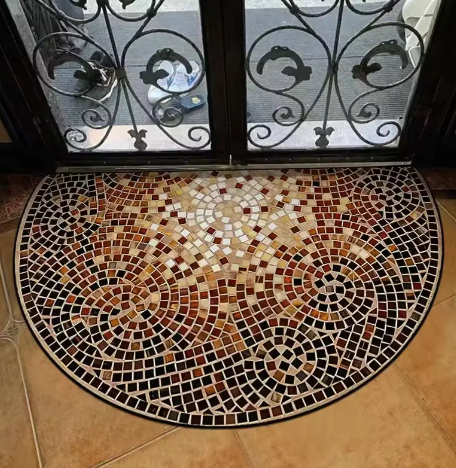 tapis mosaïque multicolore moderne résistant antidérapant 40x60cm 50x80cm 60x90cm