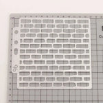 pochoir stencil brique blanc moderne décoratif peinture murale bricolage scrapbooking coloriage