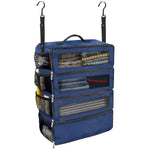 organisateur rangement bleu marine noir maille pratique crochets suspendu armoire vêtements multifonctionnel tissé opaquet