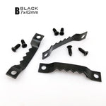 clips métalliques or noir argent rayures horizontales modernes vis différentes tailles