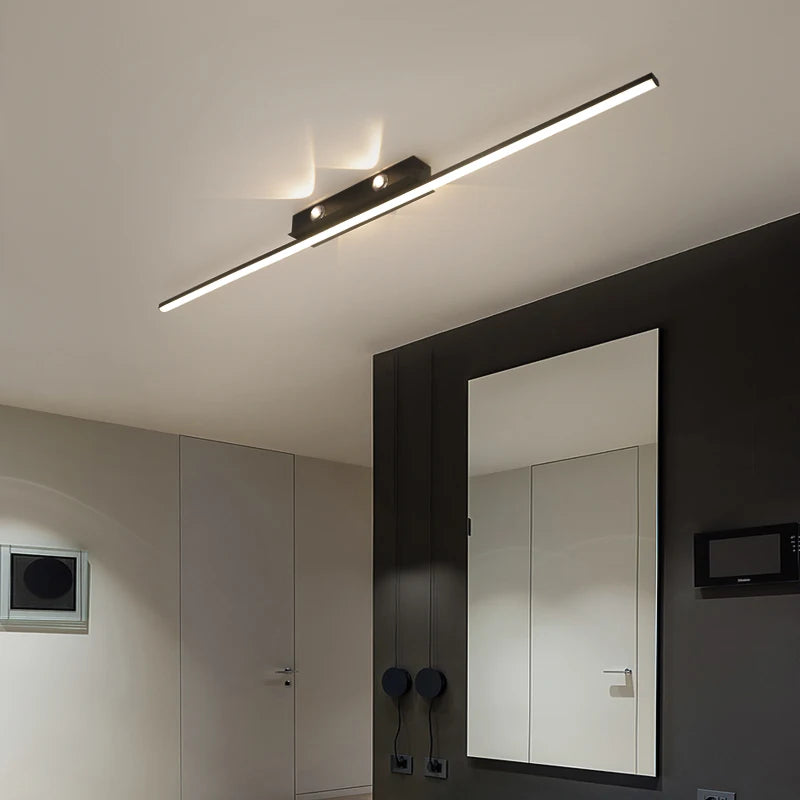 lampe led tricolore moderne noire blanche murale éclairage quotidien minimaliste chambre salon restaurant