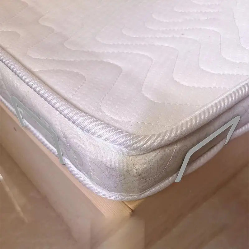 supports matelas blancs antiderapants fer fixation vis trous moderne
