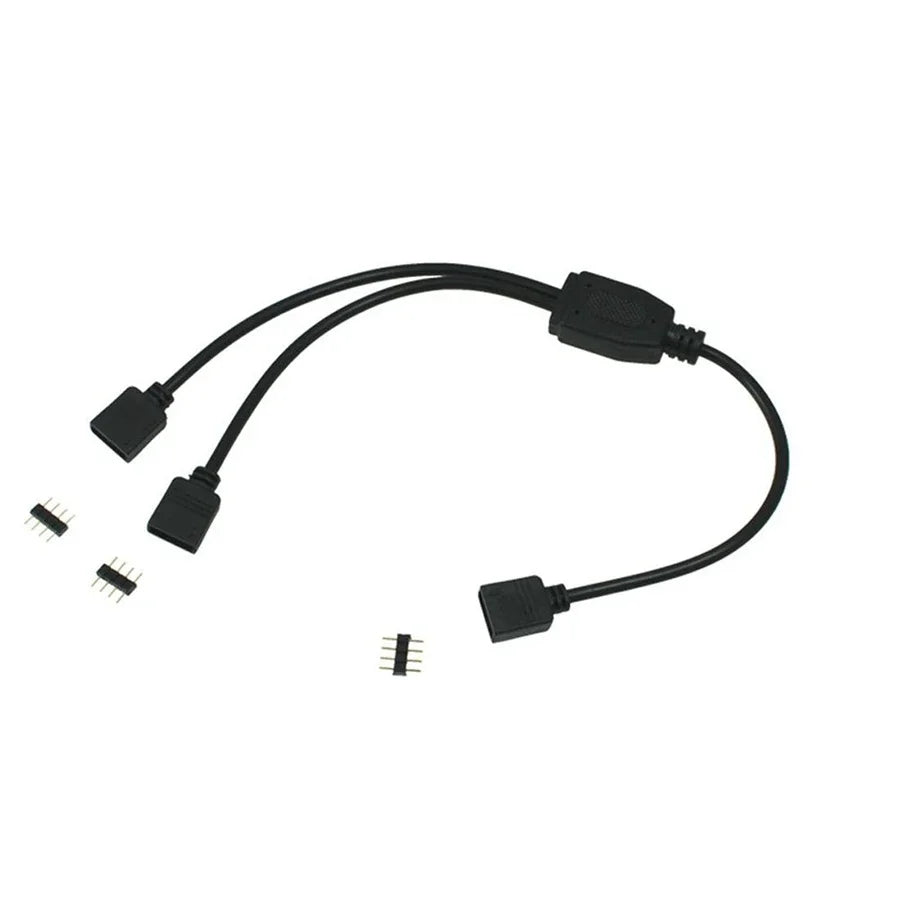 connecteur câble led rgb noir 24v 3528 3014 5050 5730 cee ans