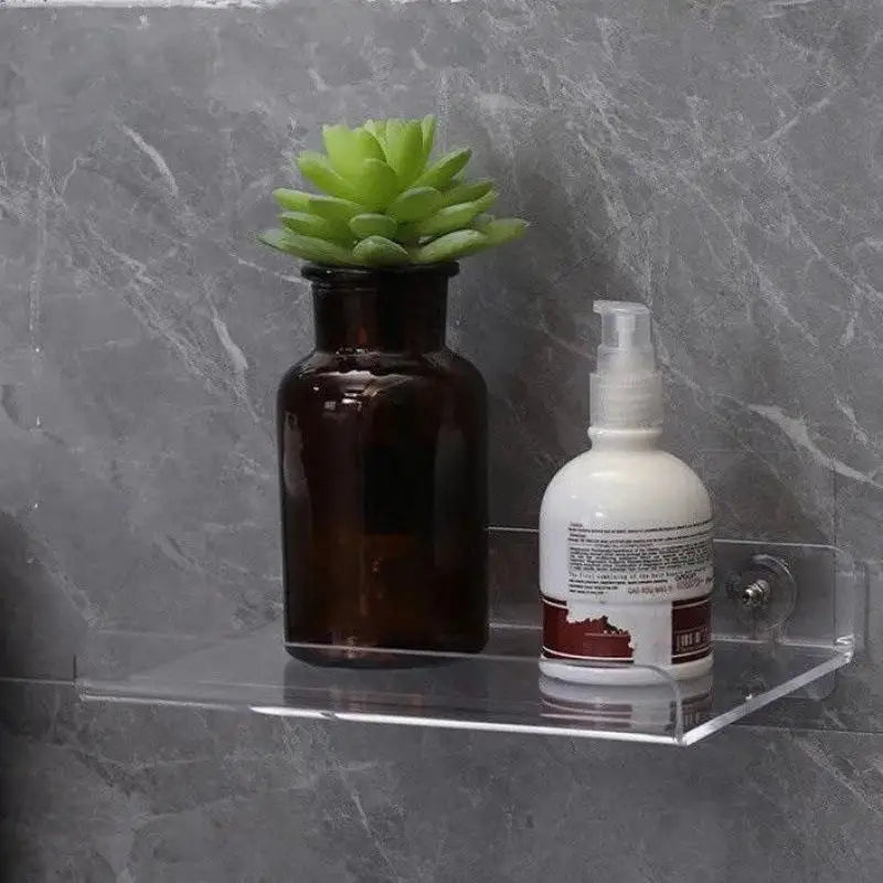 étagères murales transparentes moderne clips plante bouteilles vases cadres bougies condiments