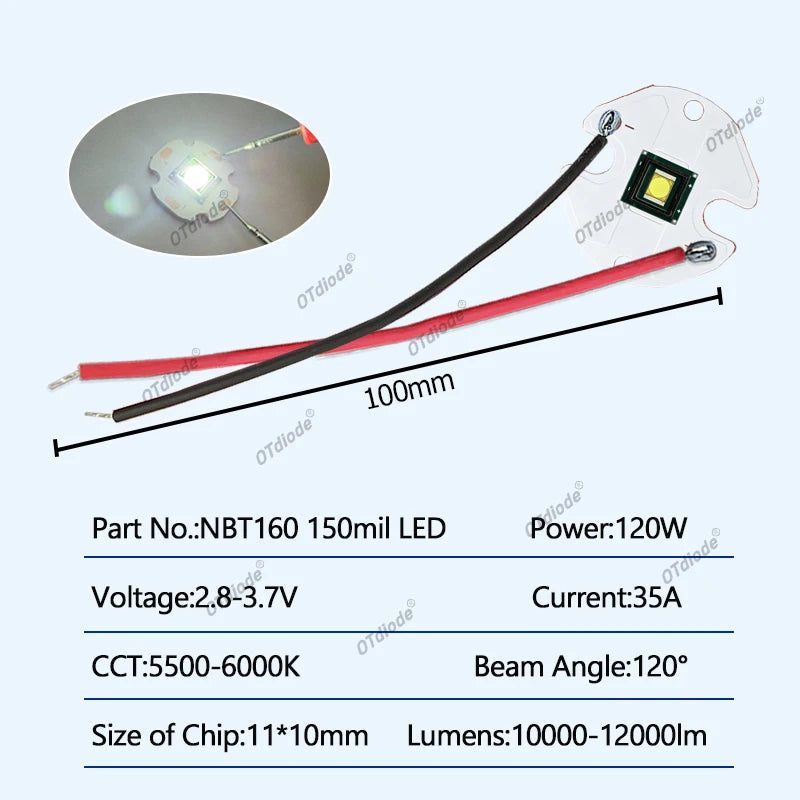Diode led blanc 6000k moderne imprimée pcb 10mm 20mm 25mm 32mm