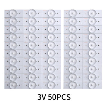 LED blanc ronde lisse moderne rétroéclairage TV 3V 6V 100pcs